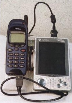 Карманный компьютер Cassiopeia E-105 и Nokia